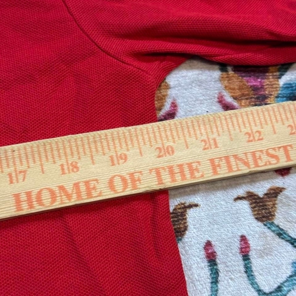 Vintage Chuck E Cheese Red Polo‎ Employee Uniform Size Mens Large - Picture 6 of 6